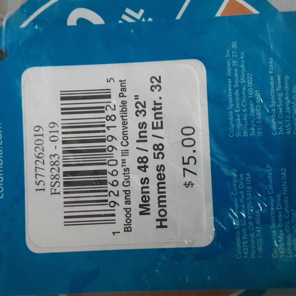 Columbia Men's Big and Tall Blood & Guts III Convertible Pants - Picture 2 of 6